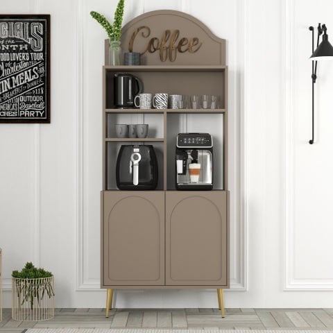 Variant Lyon Kahve Köşesi 80cm - Atlas / Altın