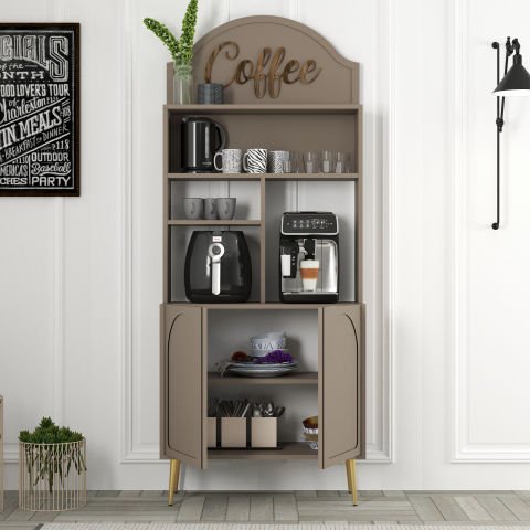 Variant Lyon Kahve Köşesi 80cm - Atlas / Altın