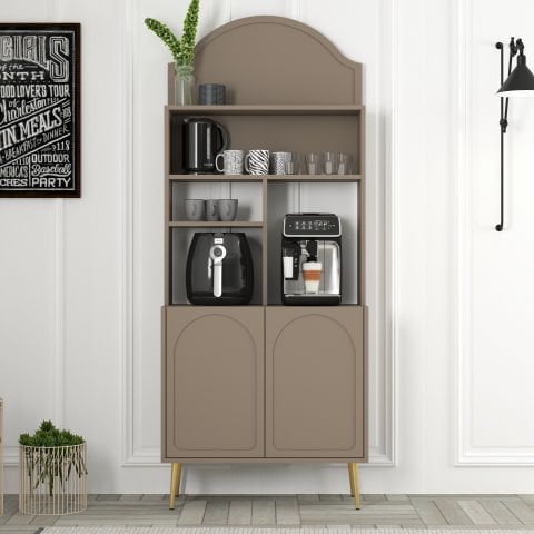 Variant Lyon Kahve Köşesi 80cm - Atlas / Altın