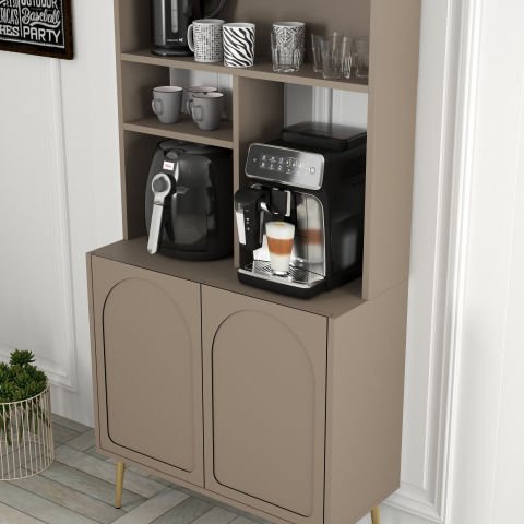 Variant Lyon Kahve Köşesi 80cm - Atlas / Altın