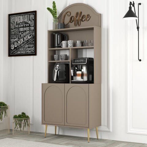 Variant Lyon Kahve Köşesi 80cm - Atlas / Altın