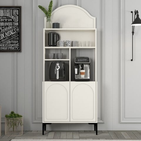 Variant Lyon Kahve Köşesi 80cm - Krem / Siyah