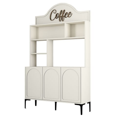 Variant Lyon Kahve Köşesi 120cm - Krem / Siyah