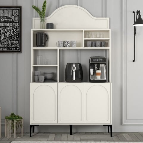 Variant Lyon Kahve Köşesi 120cm - Krem / Siyah