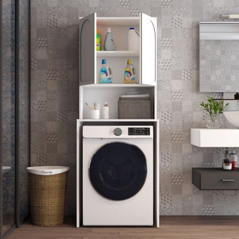 Variant Lyon Çamaşır Makinesi Dolabı V102 - Beyaz