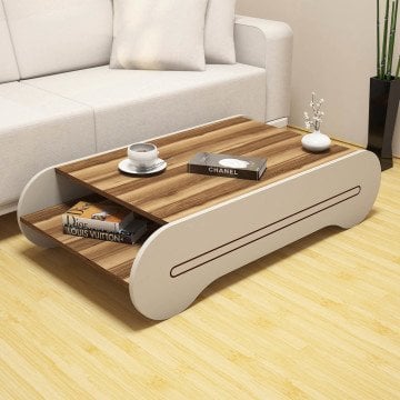 Variant Cool Orta Sehpa Ceviz - Ekru