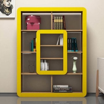Variant Orkide Kitaplık Ceviz - Sarı