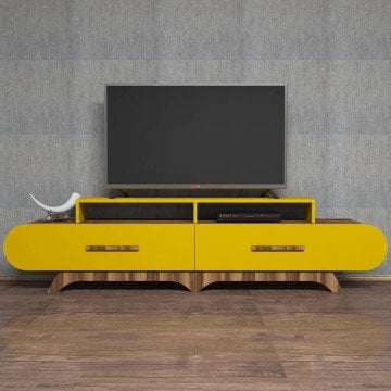 Variant Flora Tv Ünitesi Ceviz - Sarı