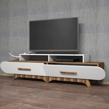 Variant Flora Tv Ünitesi Ceviz - Beyaz