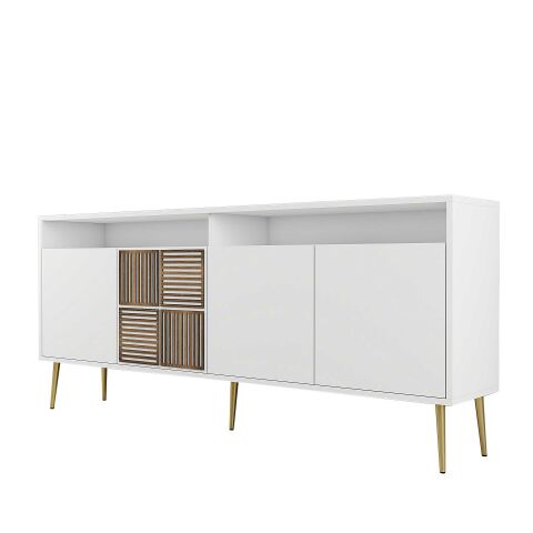 Variant Milan Konsol - Beyaz / Beyaz / Altın