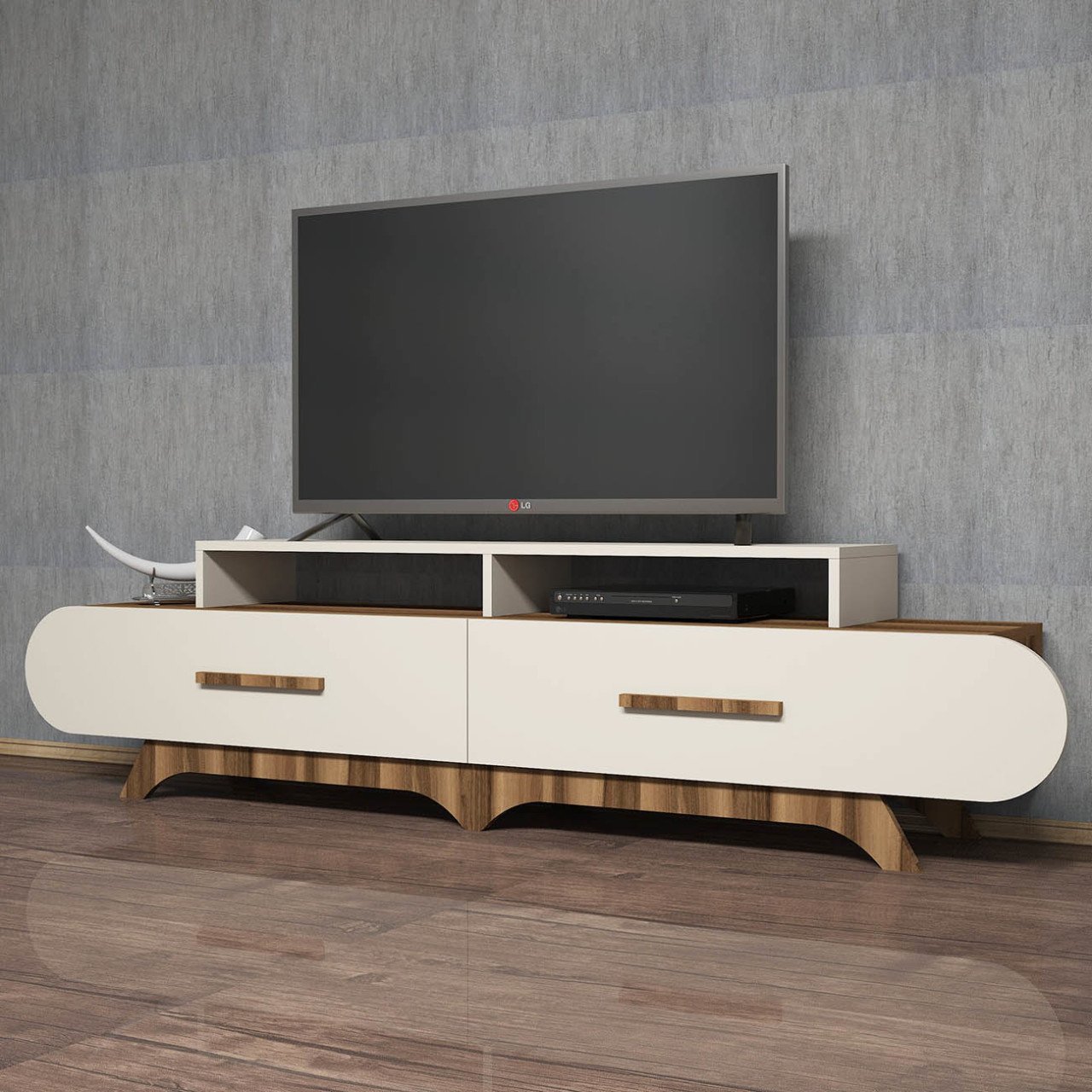 Variant Flora Tv Ünitesi Ceviz - Ekru