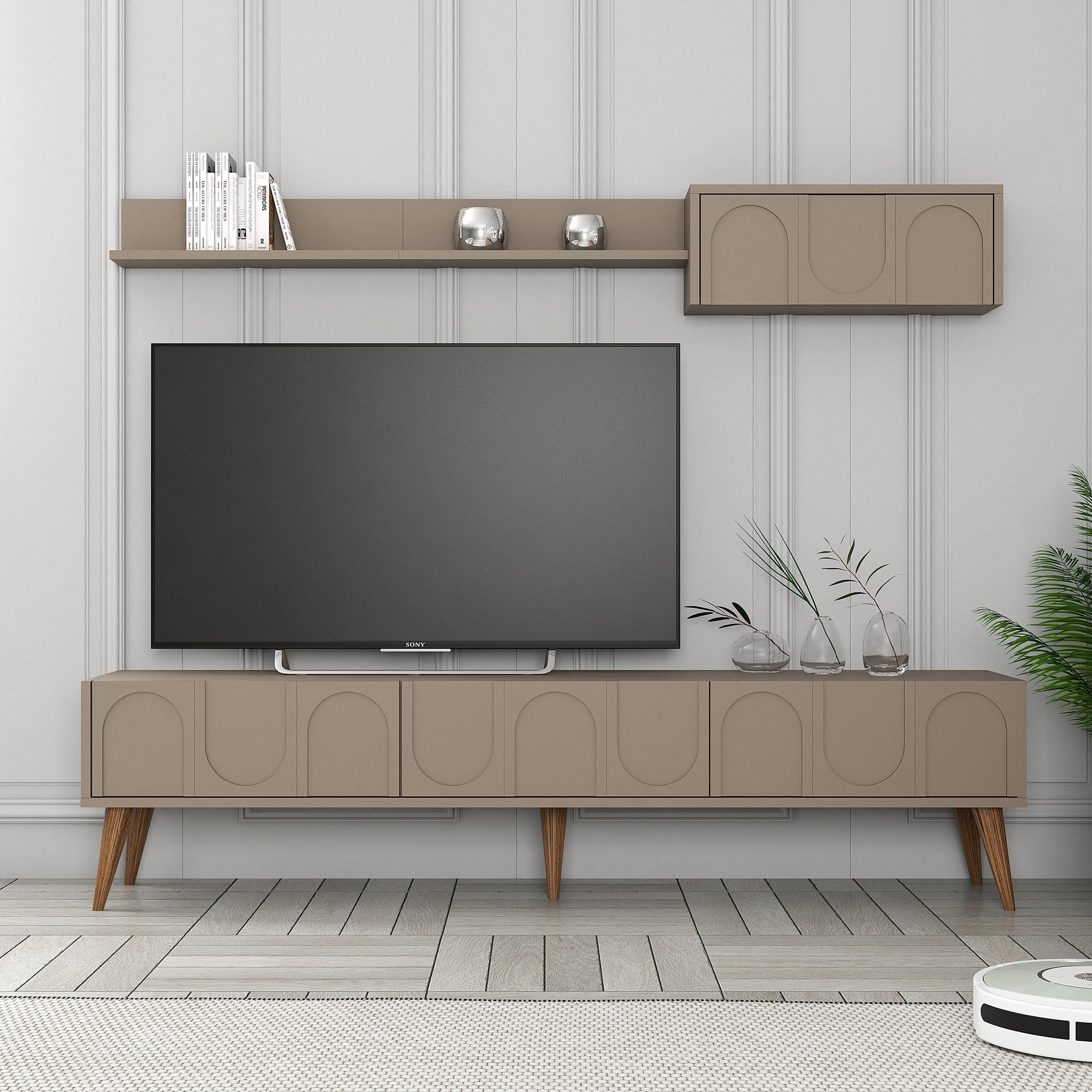 Variant Lyon Duvar Raflı Tv Ünitesi - Atlas / Ceviz