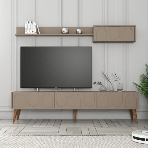 Variant Lyon Duvar Raflı Tv Ünitesi - Atlas / Ceviz