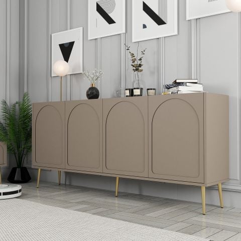 Variant Lyon 3 Lü Salon Takımı - Atlas / Altın