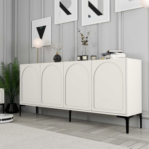 Variant Lyon 3 Lü Salon Takımı - Krem / Siyah
