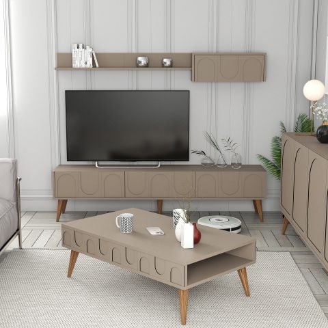 Variant Lyon 3 Lü Salon Takımı - Atlas / Ceviz