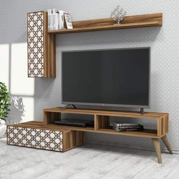 Planet Tv Ünitesi - Ceviz / Beyaz