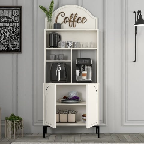 Variant Lyon Kahve Köşesi 80cm - Krem / Siyah