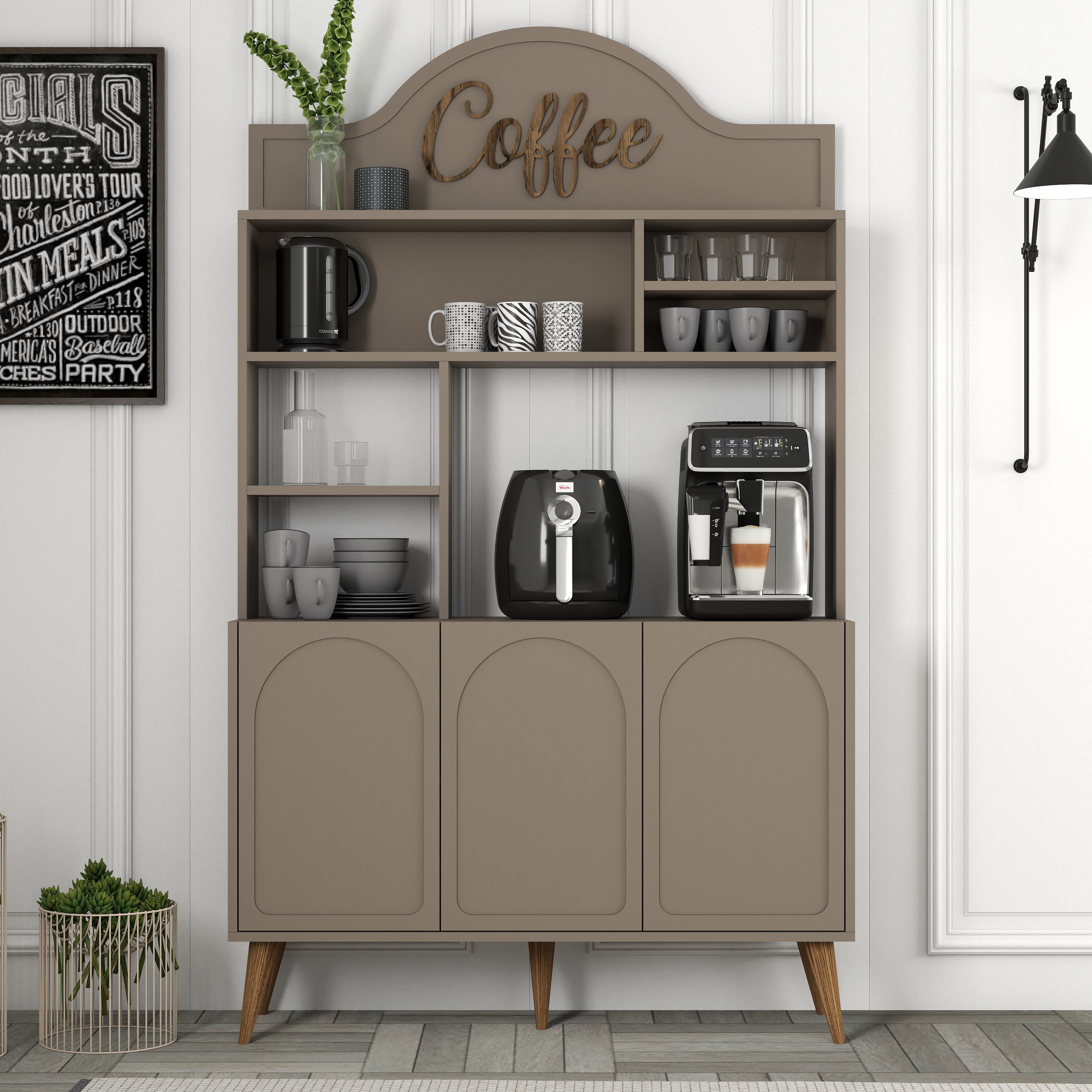 Variant Lyon Kahve Köşesi 120cm - Atlas / Ceviz