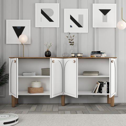 Bohem 3 Lü Salon Takımı - Beyaz
