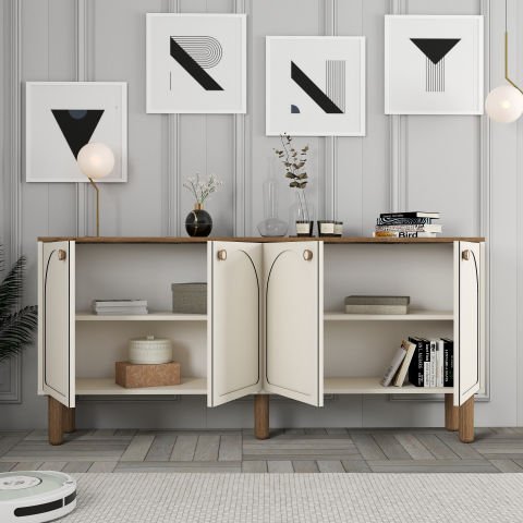 Bohem 3 Lü Salon Takımı - Krem