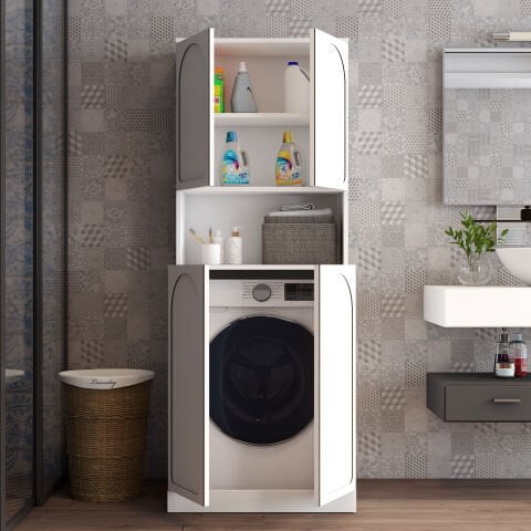 Variant Lyon Çamaşır Makinesi Dolabı V101 - Beyaz