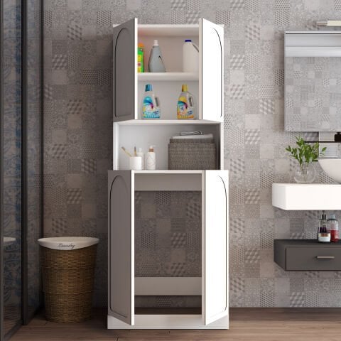 Variant Lyon Çamaşır Makinesi Dolabı V101 - Beyaz