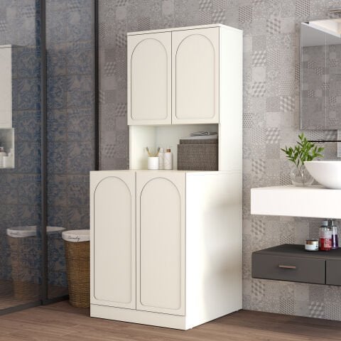 Variant Lyon Çamaşır Makinesi Dolabı V101 - Krem