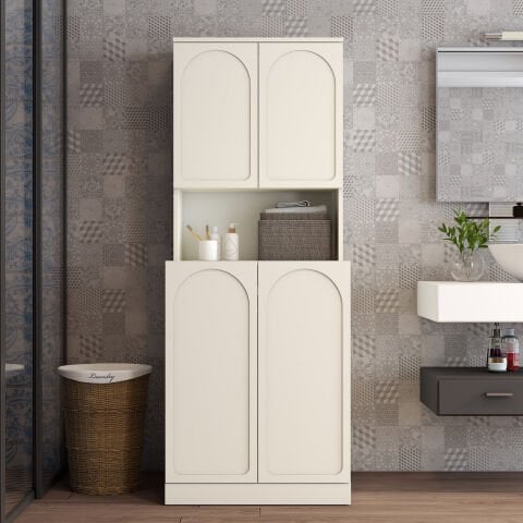 Variant Lyon Çamaşır Makinesi Dolabı V101 - Krem