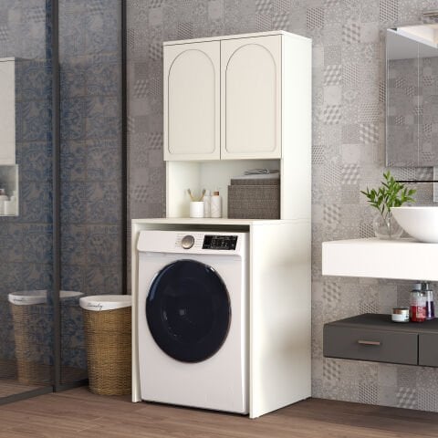Variant Lyon Çamaşır Makinesi Dolabı V102 - Krem