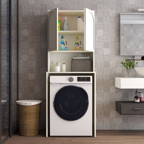 Variant Lyon Çamaşır Makinesi Dolabı V102 - Krem