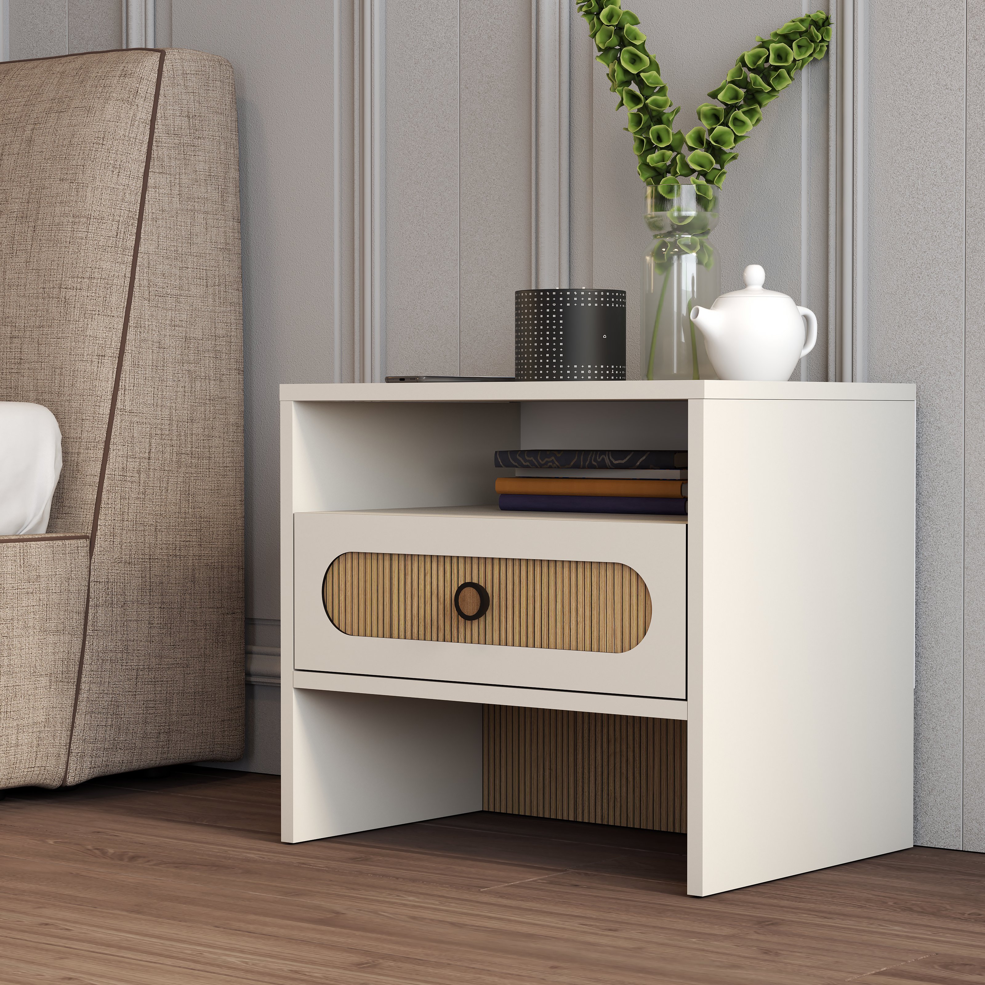 Münih Komodin - Krem / Yunus