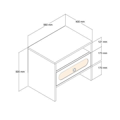 Münih Komodin - Krem / Yunus
