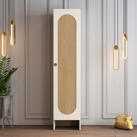 Münih 1 Kapılı (4) Gardırop - Krem / Yunus