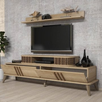 Eylül Tv Ünitesi Ve Orta Sehpa Takımı - Meşe