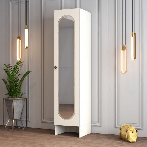 Münih 1 Kapılı (3) - Gardırop - Krem / Traverten