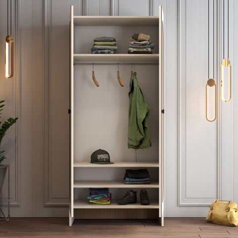 Münih 2 Kapılı (2) - Gardırop - Krem / Yunus