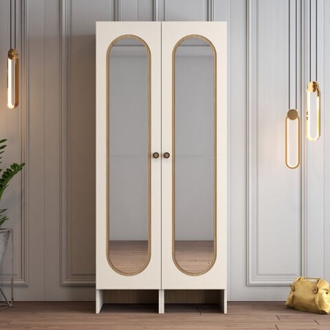 Münih 2 Kapılı (33) - Gardırop - Krem / Yunus