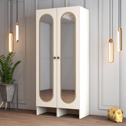 Münih 2 Kapılı (33) - Gardırop - Krem / Yunus