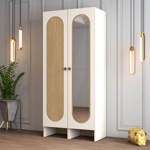 Münih 2 Kapılı (43) - Gardırop - Krem / Yunus