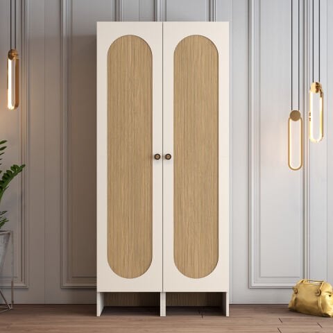 Münih 2 Kapılı (44) - Gardırop - Krem / Yunus