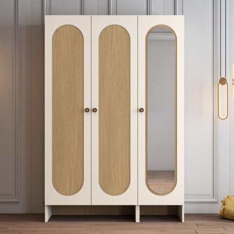 Münih 3 Kapılı (23) - Gardırop - Krem / Yunus