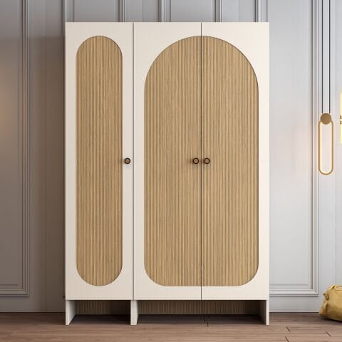 Münih 3 Kapılı (14) - Gardırop - Krem / Yunus