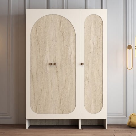 Münih 3 Kapılı (14) - Gardırop - Krem / Traverten