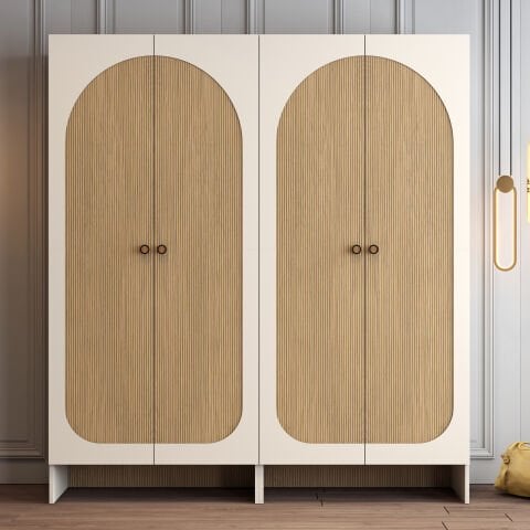 Münih 4 Kapılı (11) - Gardırop - Krem / Yunus