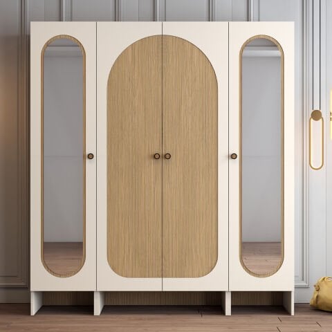 Münih 4 Kapılı (313) - Gardırop - Krem / Yunus