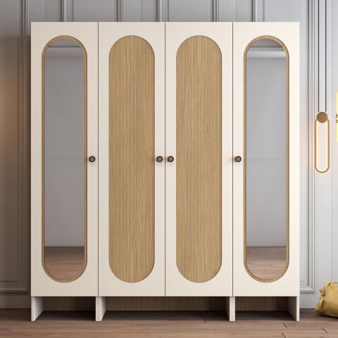 Münih 4 Kapılı (323) - Gardırop - Krem / Yunus