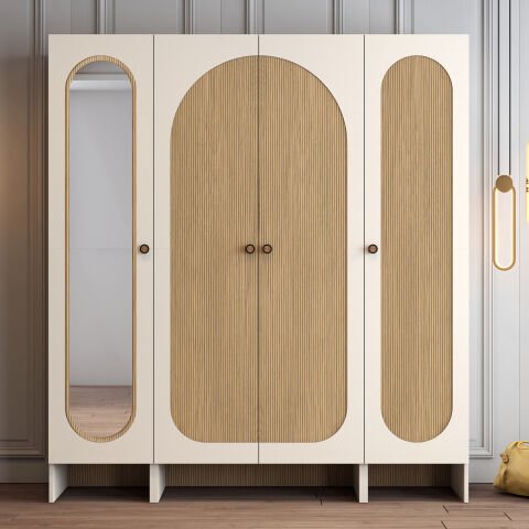 Münih 4 Kapılı (413) - Gardırop - Krem / Yunus