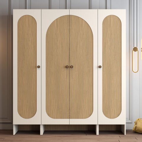 Münih 4 Kapılı (414) - Gardırop - Krem / Yunus