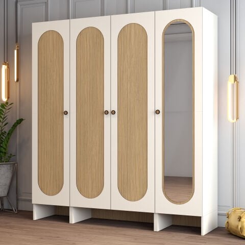 Münih 4 Kapılı (423) - Gardırop - Krem / Yunus